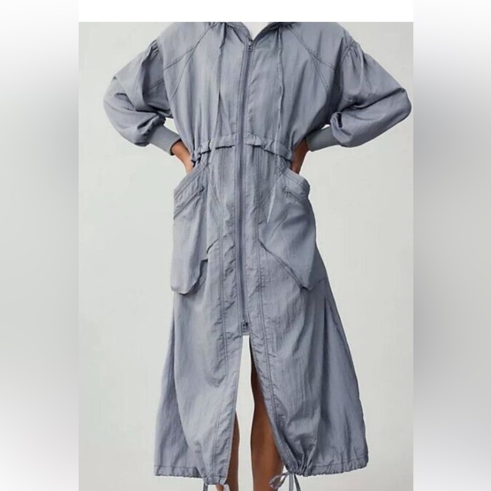 Anthropologie Gray Long Jacket
